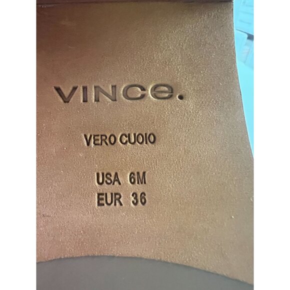 Vince Fabian beige leather riding Boots Size 6 - Picture 7 of 8